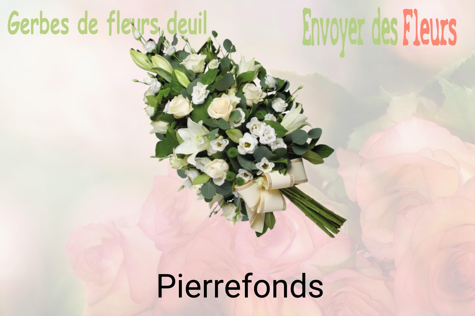Gerbe de fleurs de deuil livrée à Pierrefonds